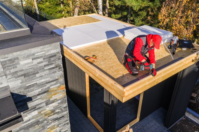 Single Ply Roof Installation