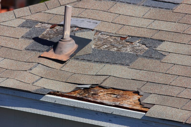 Damaged Roof Replacement in Meriden, CT